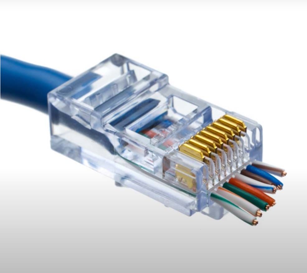 RJ45 коннектор cквозной для витой пары