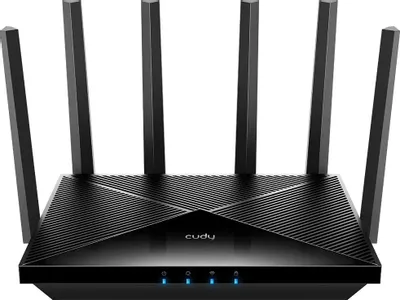 Wi-Fi роутер CUDY WR6500, BE 6500, черный
